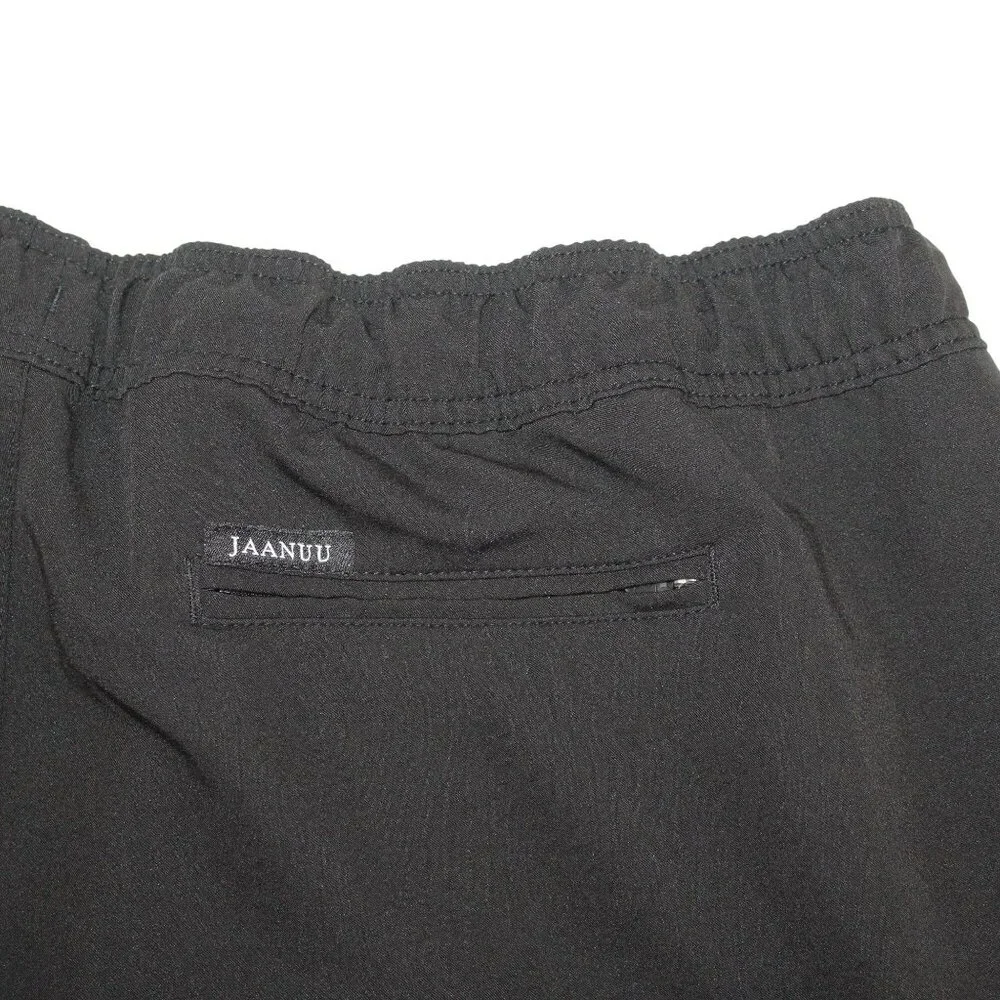 Jaanu Womens 3XL 5 Pocket Jogger Scrub Pants Black Elastic Drawstring Medical - Picture 9 of 15